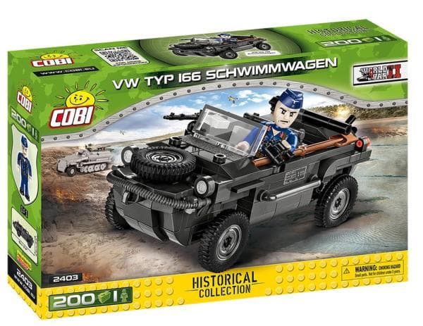 COBI 2403 WWII Historical Collection VW type 166 Schwimmwagen 200 blocks