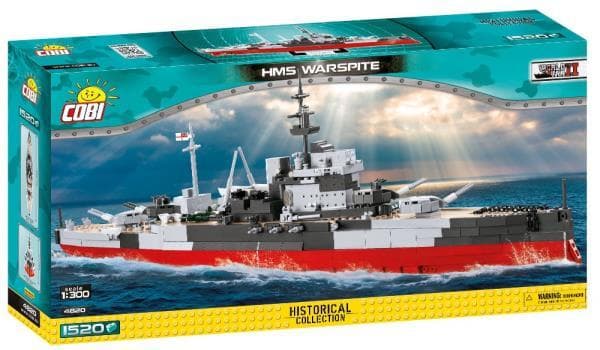 COBI 4820 Historical Collection of WWII HMS Warspite 1515 blocks