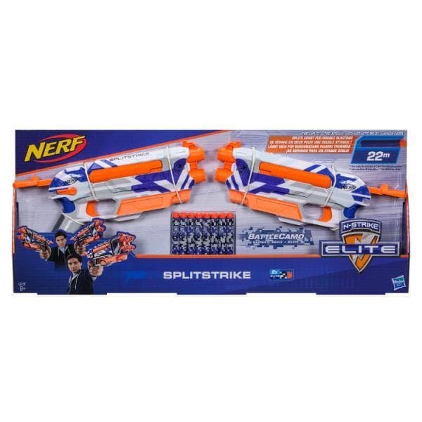 Promo ELITE NERF N-Strike gun Splitstrike x2 + 8 arrows C3135 HASBRO