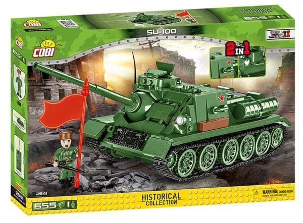COBI 2541 Historical Collection of WWII self-propelled SU-100 has 646 blocks