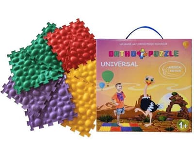 Polesie 62210 Mata do masażu ortopedyczna modułowa ORTHO PUZZLE Kamyczki morskie