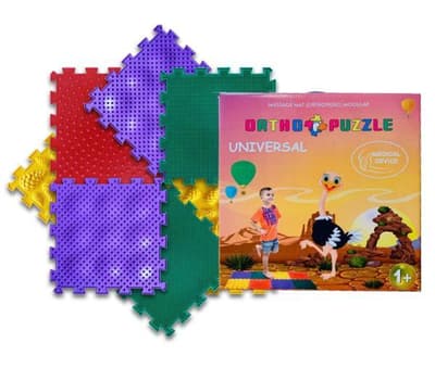 Polesie 63058 Mata do masażu ortopedyczna modułowa ORTHO PUZZLE Jeżyki