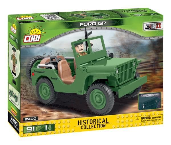 COBI 2400 Historical Collection WWII Jeep FORD GP 91 klocków