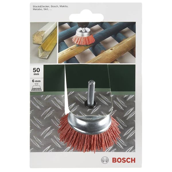 Bosch Accessories Koppborstar för borrmaskiner - nylontråd med korund slipmedel K80, 75 mm 2609256525 1 st