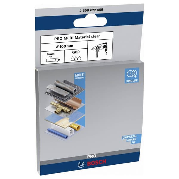 Bosch Accessories Skivborste - 100 mm, 1 mm, 8 mm Skaft-Ø 6 mm 2608622055 1 st
