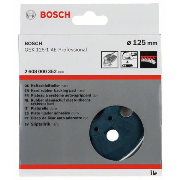 Bosch Accessories 2608000352 Sliprondell - hart, 125 mm Diameter 125 mm Passar till (specifikationer) Excenterslip GEX