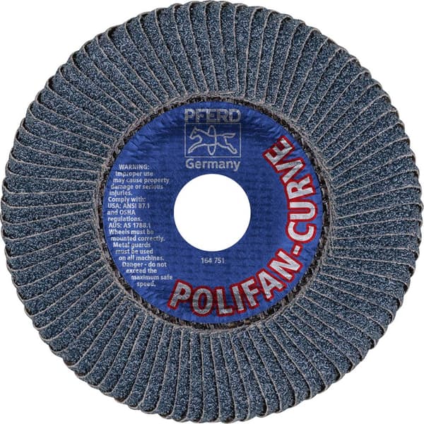 PFERD 67689052 POLIFAN-slipskiva PFR 125-M Z 40 SGP CURVE STEELOX Diameter 125 mm N/A 10 st