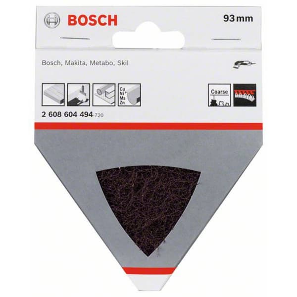 Bosch Accessories 2608604494 Fiberduk för trekantsslip, 93 mm, 100, medel 93 mm 1 st