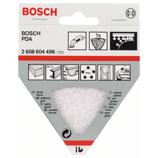 Bosch Accessories 2608604496 Rengöringsduk, 93 mm, utan korn 93 mm 1 st