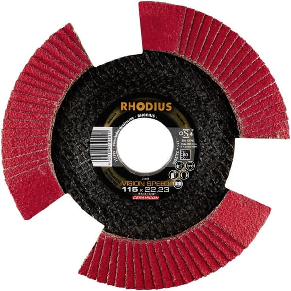 Rhodius 210654 Rhodius VISION SPEED slipskiva 115 x 22,23 - P80 Diameter 115 mm N/A 1 st