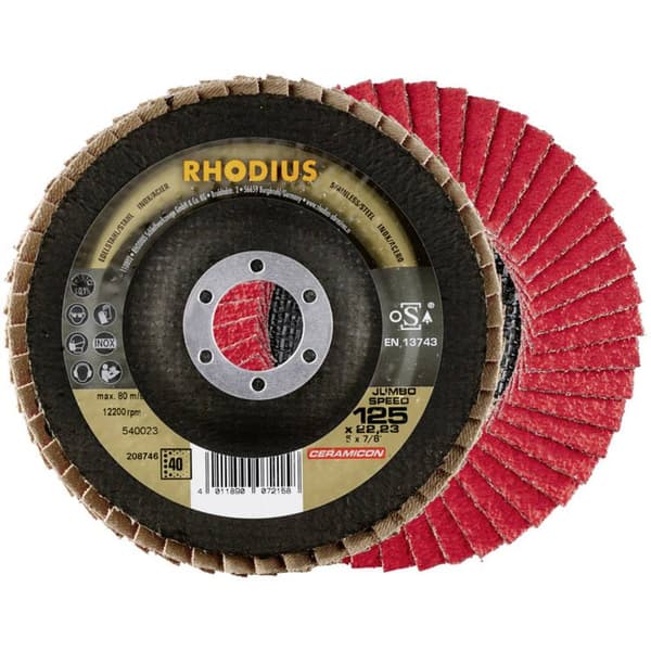 Rhodius 208747 Rhodius JUMBO SPEED slipskiva 125 x 22,23 - P60 Diameter 125 mm N/A 1 st