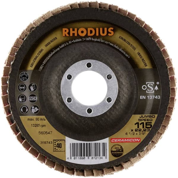 Rhodius 208743 Rhodius JUMBO SPEED slipskiva 115 x 22,23 - P40 Diameter 115 mm N/A 1 st