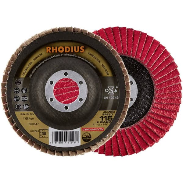 Rhodius 208743 Rhodius JUMBO SPEED slipskiva 115 x 22,23 - P40 Diameter 115 mm N/A 1 st
