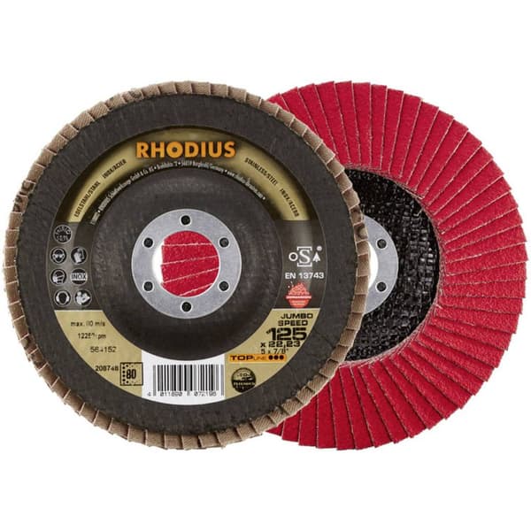 Rhodius 208748 Rhodius JUMBO SPEED slipskiva 125 x 22,23 - P80 Diameter 125 mm N/A 1 st