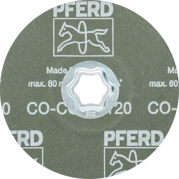 PFERD 64193112 COMBICLICK keramiskt fiberskiva Ø 125 mm CO-COOL 120 för rostfritt stål Diameter 125 mm