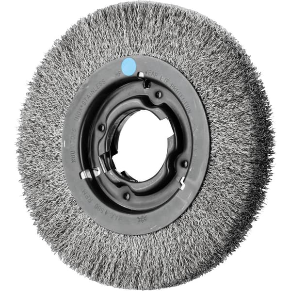 PFERD Rundborste bred oflätad RBU Ø 200 x 25 mm variabelt hål i rostfritt stål-tråd-Ø 0,30 för slipbock 1 43701260 1 st
