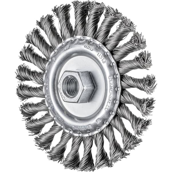 PFERD Rundborste flätad RBG Ø 115 x 12 mm M14 stål-Ø 0,50 för vinkelslip 43312002 1 st