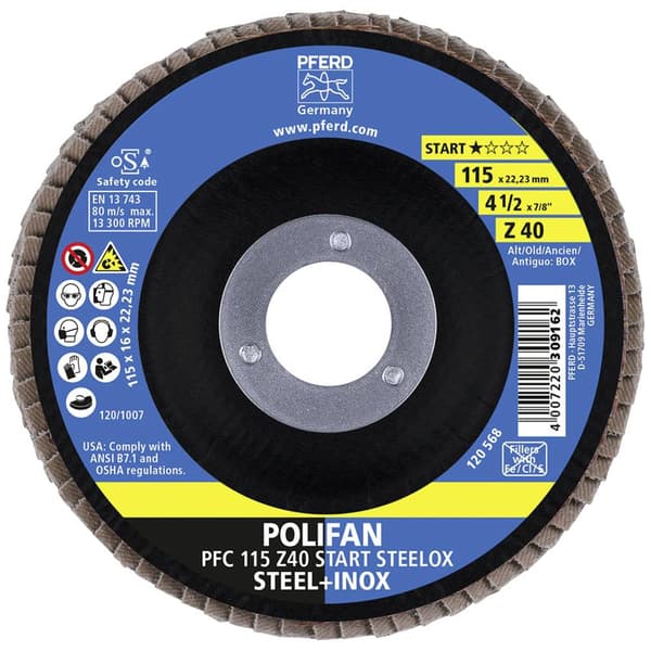 PFERD 69300936 PFC 115 Z 40 START STEELOX Diameter 115 mm N/A 10 st