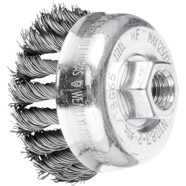 PFERD Koppborste flätad TBG Ø 65 mm M14 stål-Ø 0,50 för vinkelslip 43305001 1 st