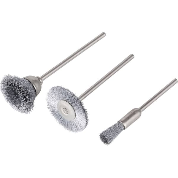 Wolfcraft Ståltrådsminiborste-set 3-delars 2114000 3 st