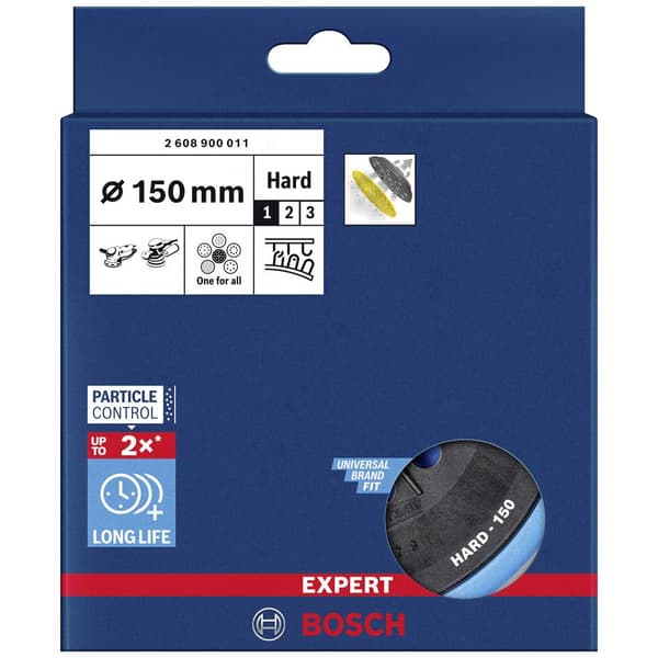 Bosch Accessories 2608900011 EXPERT Multihole stödplatta för Bosch, 150 mm, hård Diameter 150 mm