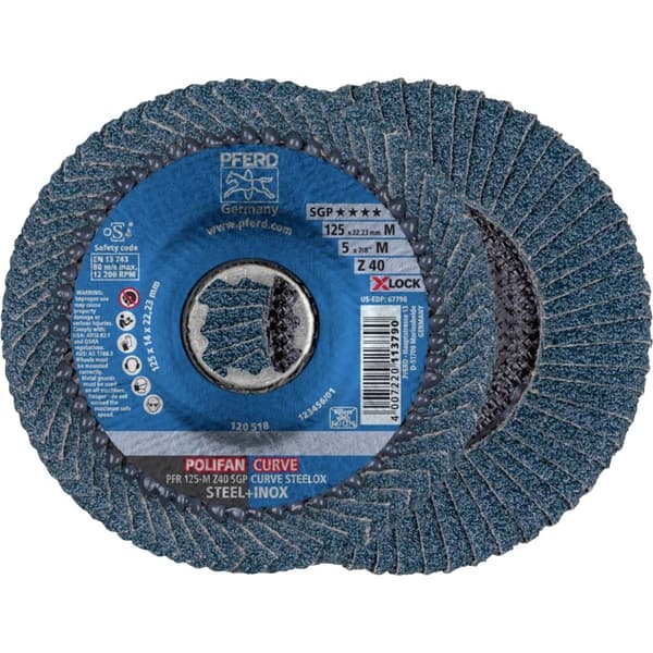 PFERD 67689053 Lamellslipplatta Diameter 125 mm N/A 10 st