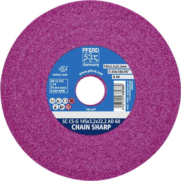 PFERD 33100001 Slipskiva Diameter 145 mm Borrdiameter 22.2 mm Stål 1 st