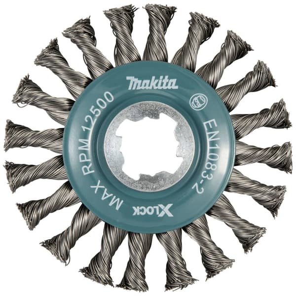 Makita Rundborste 115 mm metall X-Lock D-73405 1 st