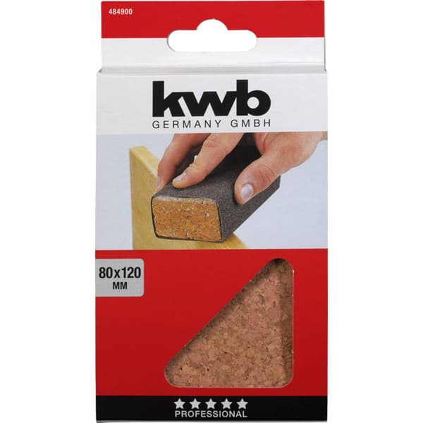 kwb 484900 Handslipkloss, kork, 40 x 80 x 120 mm 1 st