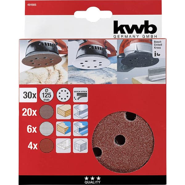kwb 491985 Slipskiva Diameter 125 mm 30 st