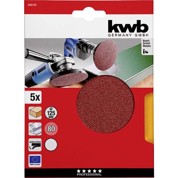 kwb 488320 Slipskiva Diameter 125 mm 5 st