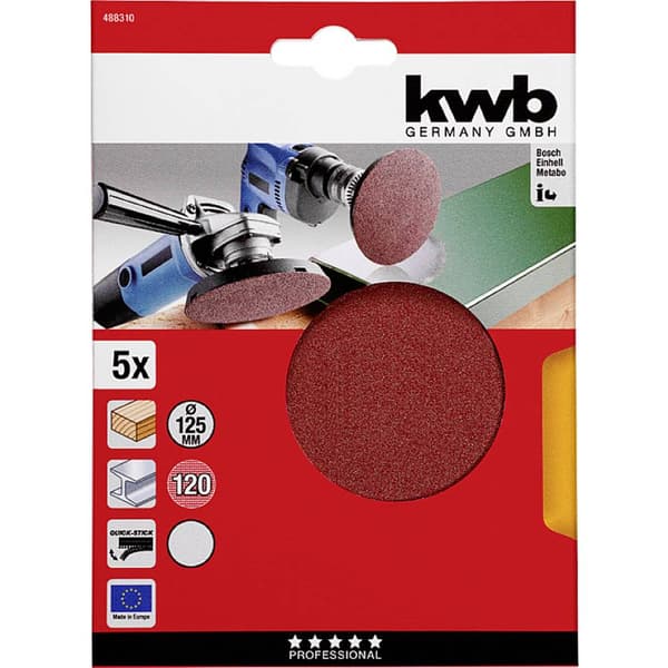 kwb 488310 Slipskiva Diameter 125 mm 5 st
