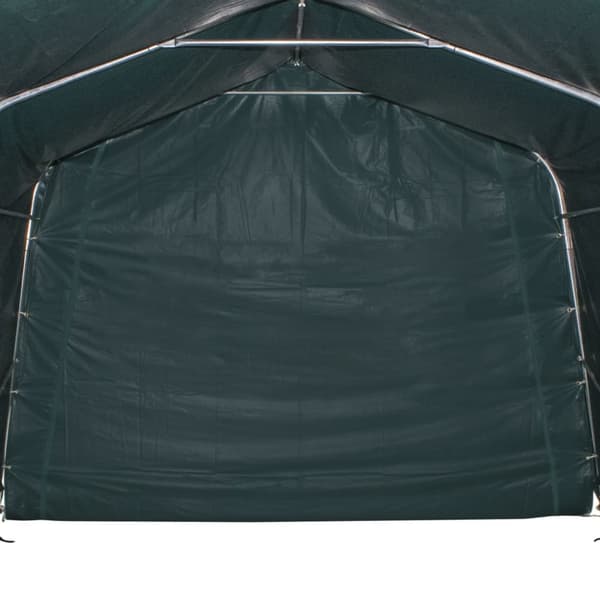 The Living Store Irrotettava karjateltta PVC 550 g/m² 3,3x3,2 tummanvihreä -  Karjanhoito