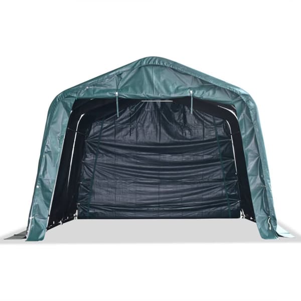 Vindskydd för boskap PVC 550 g/m² 3,3x4,8 m mörkgrön