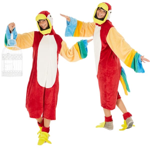 Unisex kostume Papegøje