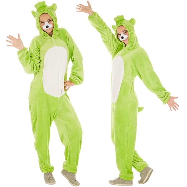 Unisex kostume Bjørneoverall grøn