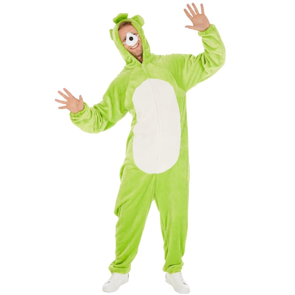 Unisex kostume Bjørneoverall grøn