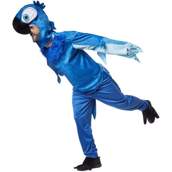 Prægtig blå papegøje kostume