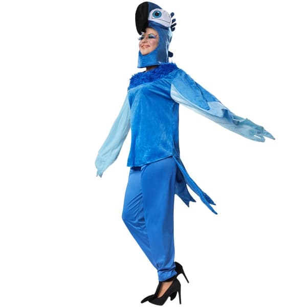 Prægtig blå papegøje kostume