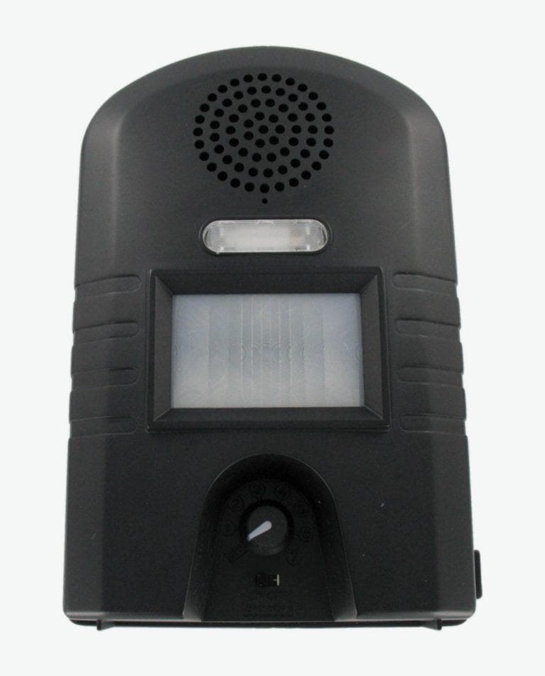 SAFEGUARD Djurskrämma med stativ och blixt, IP44 Batteri 200 m²