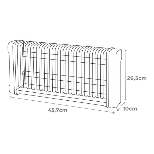 Myggefælde: Elektrisk Sort 43,7 x 10 x 26,5 cm – Effektiv beskyttelse mod myg med elektrisk myggefælde i sort design.