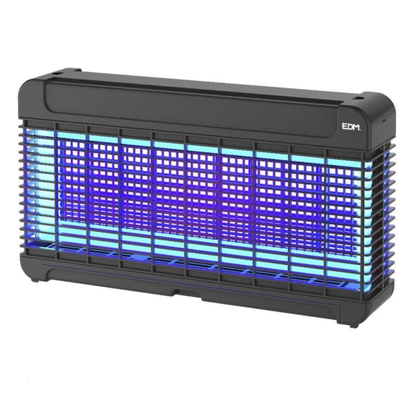 Elektrisk insektsjagare EDM Professionell Svart 11 W - Effektiv insektsfångare för hemmet, 47 x 26,3 x 10 cm.