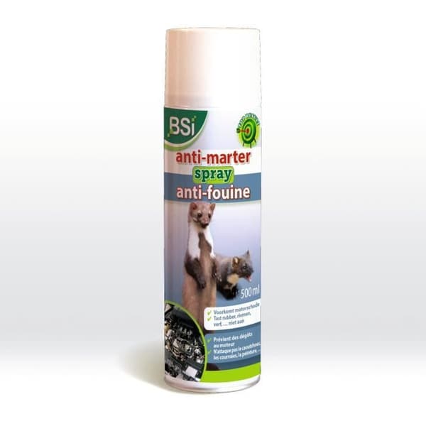 BSI - Spray Avskräckande Mot Mård Eller Martre - Snabb Verkan Och Säker - För Djur - 500ml