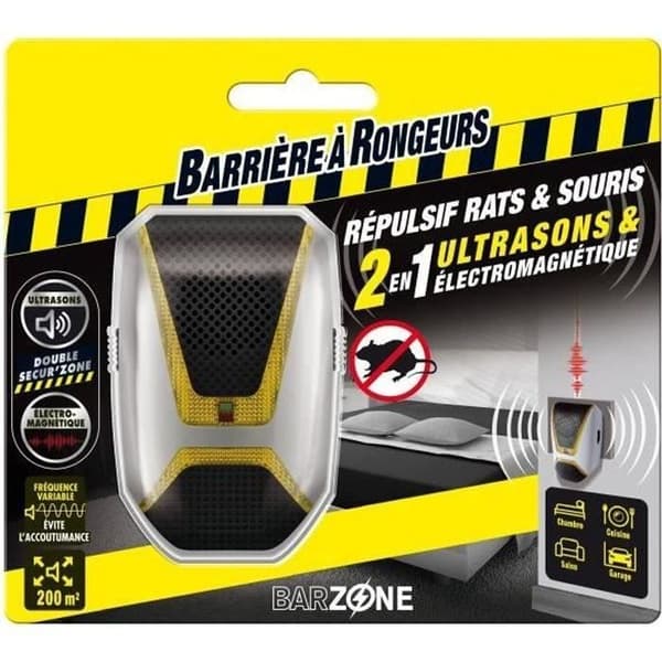 Ultrasonic Electomagne repellent mot råttor och möss - GNAGARBARRIER