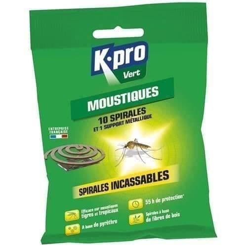 KAPO Okrossbar utomhus myggavvisande spiral - 6 gr x10