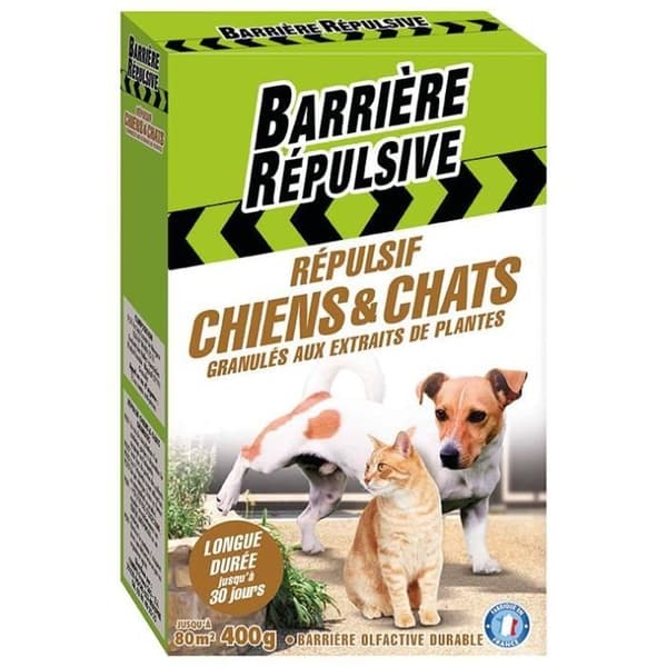 Hund- och kattavvisande medel - REPELLENT BARRIER - Färdiga granulat - 400 g