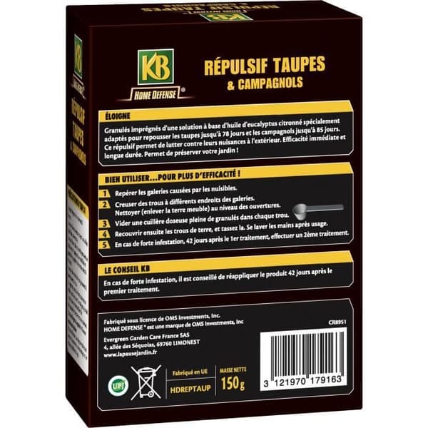 KB - Anti mol/sork PAE granulat 150g