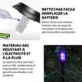 Miniatyrbild 3 av 4: INN Mosquito Killer Lamp 600mAh Solar Mosquito Killer Lamp LED Garden Anti-mygg och skadeinsekter för dubbelfunktion IP