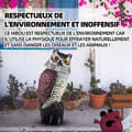 Miniatyrbild 2 av 4: INN Fake Owl 16x15x38cm med lysande ögon Uggla lockbete Realistisk simulering av fågelskrämmremedel för att skrämma duvor fåglar