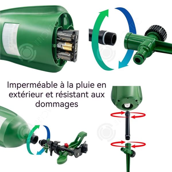 INN myggavvisare 8-10 meter 2.3w vattenspray infraröd sensor miljövänlig utomhus regntålig golvmonterad skonsam myggavvisare